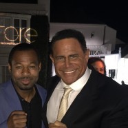 Keith Middlebrook and Shane Mosley attend Dr. Michael Obeng charity event for RESTORE Worldwide.